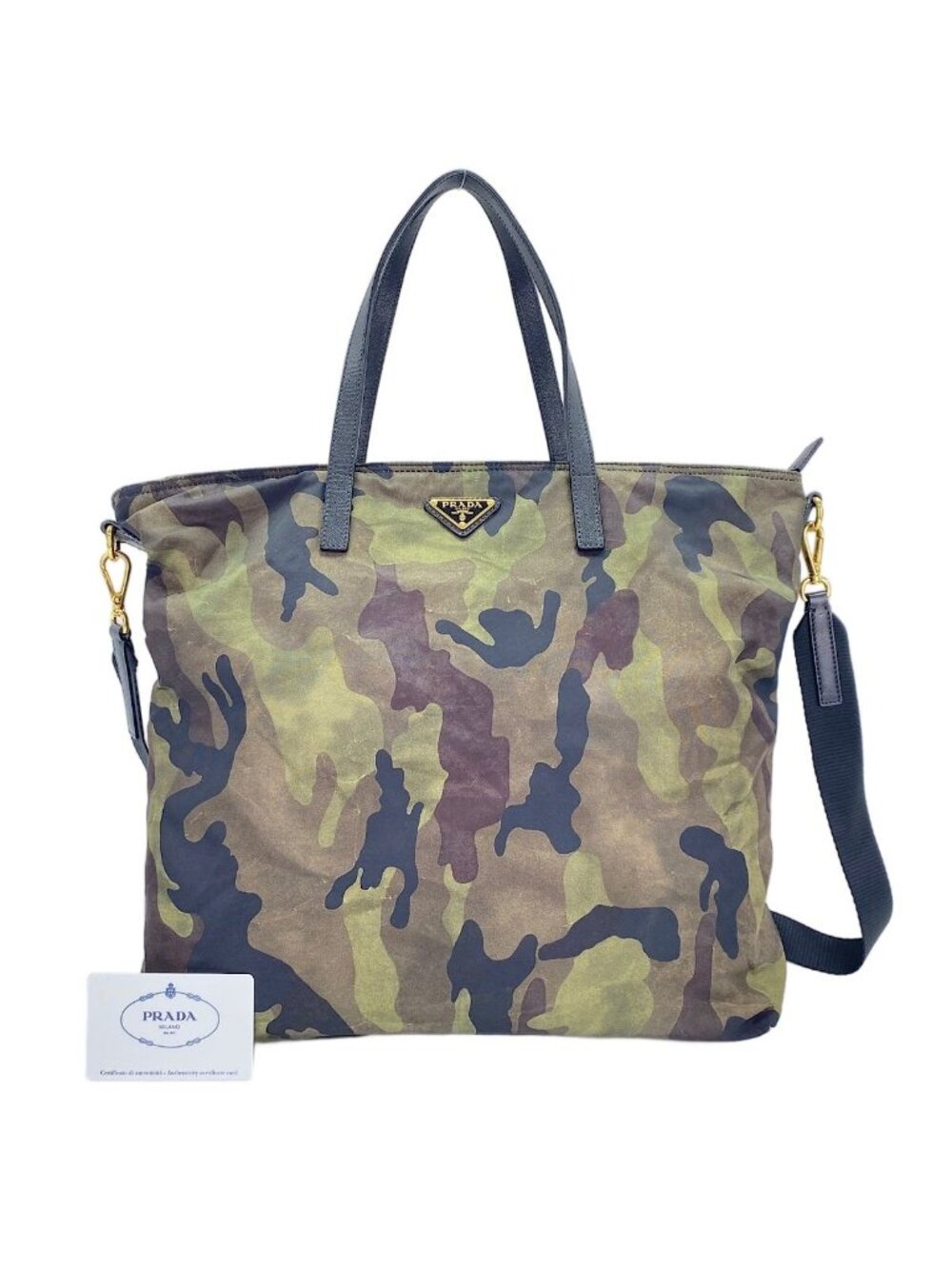 Prada Tote 2-Way Green
